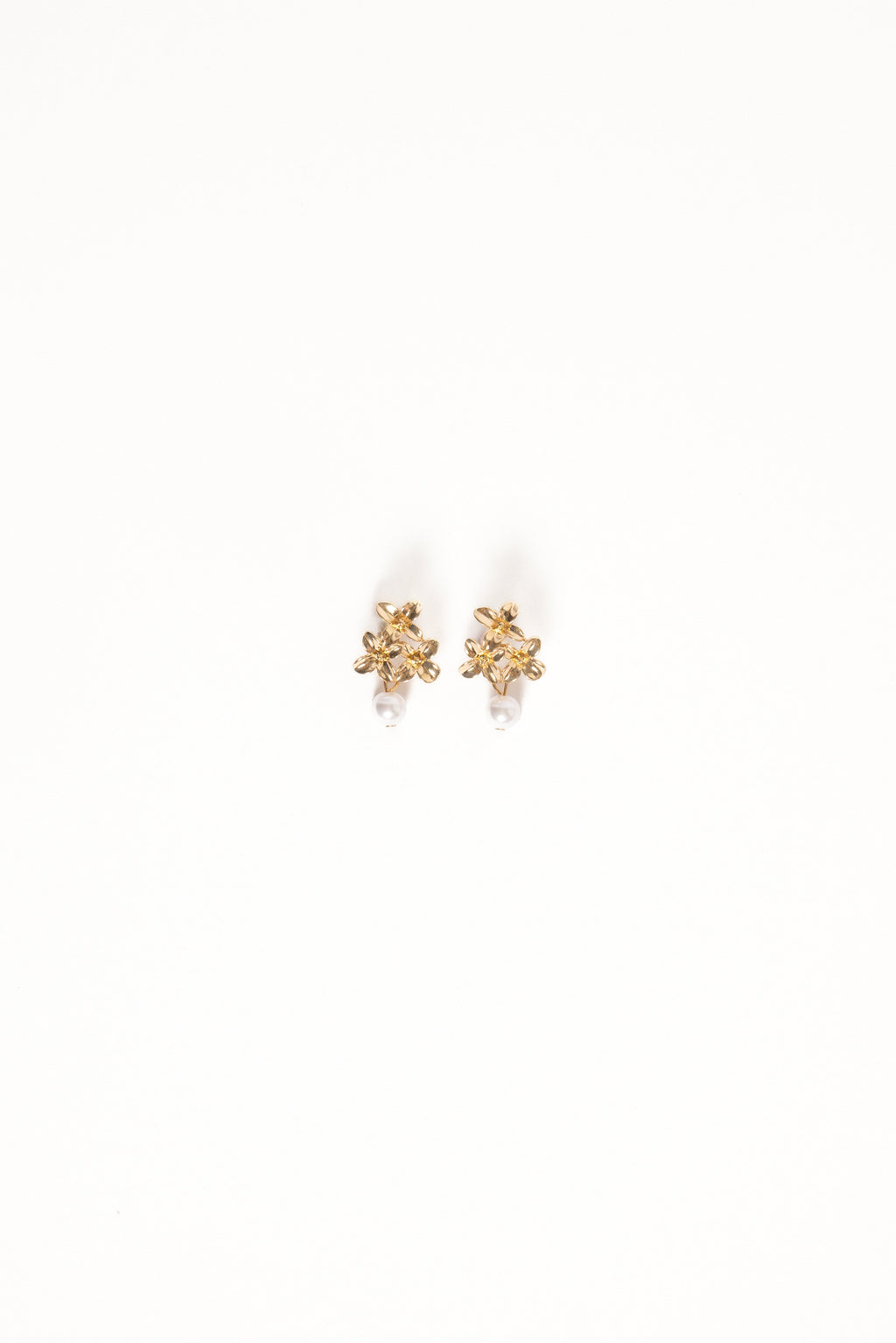 Amani Earrings - Gold/Pearl